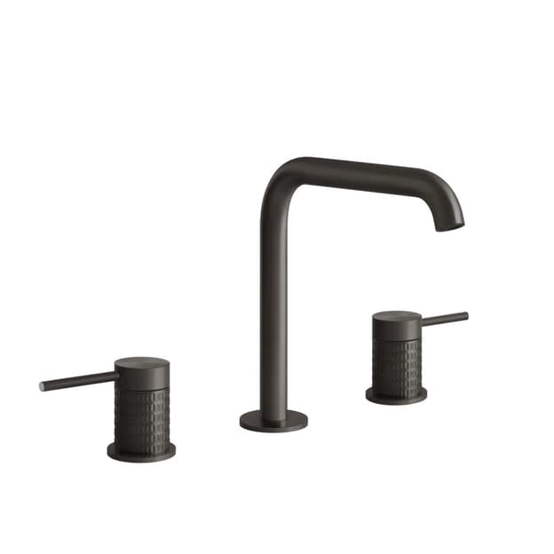 Змішувач для умивальника 316 на 3 отвори, Black Metal Brushed PVD (54212-707) Gessi
