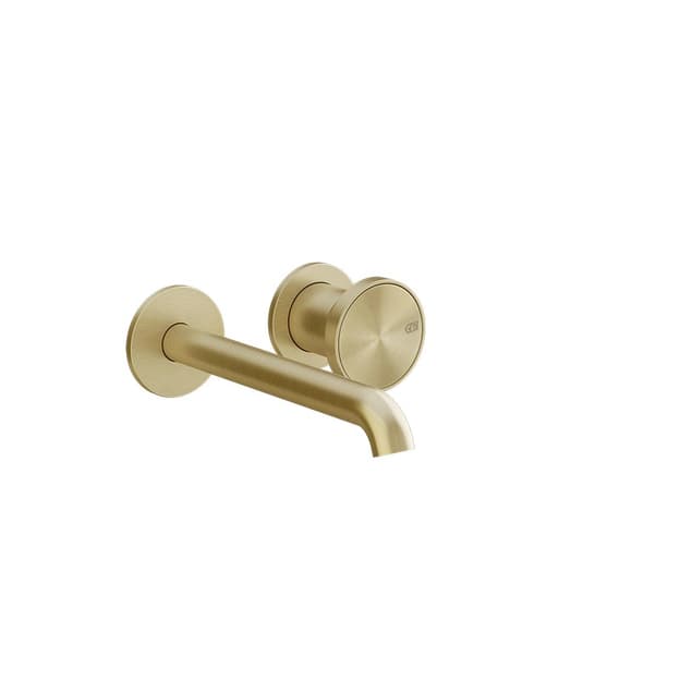 Змішувач для умивальника настінний монтаж Origini Brushed Brass PVD (66088727) Gessi