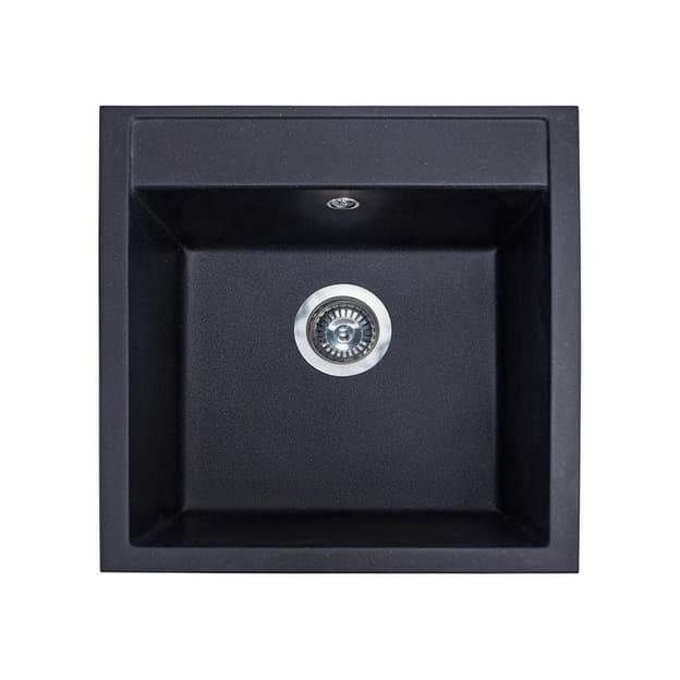 Кухонна мийка BODRUM 510 black shine mirastone Miraggio