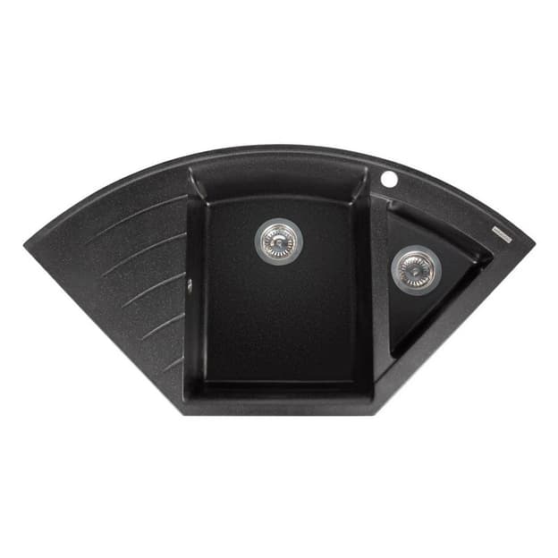 Кухонна мийка EUROPE black shine mirastone Miraggio