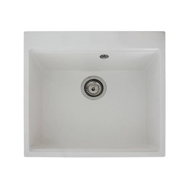 Кухонна мийка LAGOON 540 white mirastone Miraggio