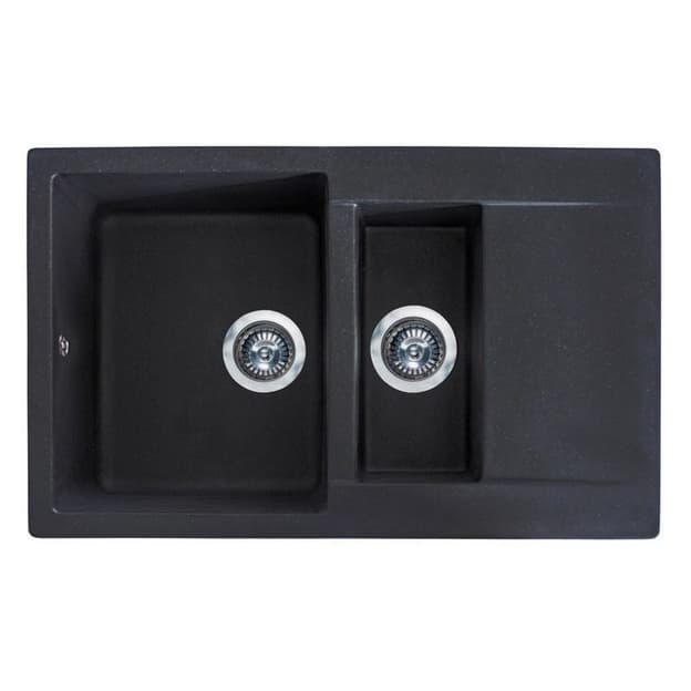 Кухонна мийка LAPAS black shine mirastone Miraggio