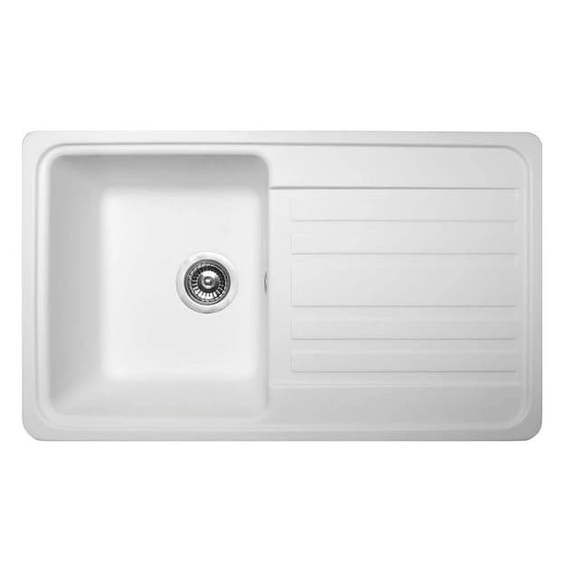 Кухонна мийка VERSAL white mirastone Miraggio