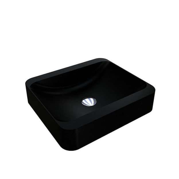 Умивальник GENEVA MIRASTONE black shine mirastone Miraggio
