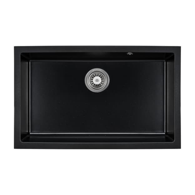 Мийка UNDER TOP XL black shine (752*460mm.) граніт Granado