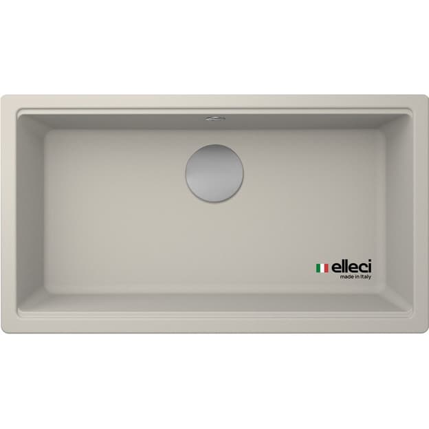 Мийка граніт TIME 130 under top bianco soft 39 ELLECI