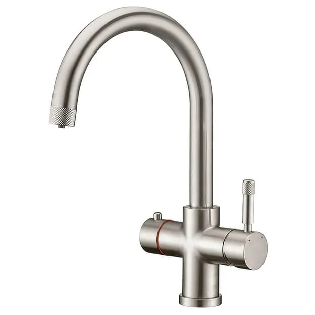 Змішувач FKM 9840 Inox з подачею кип'яченої води і бойлером Fabiano