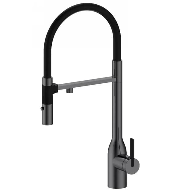 Змішувач комбінований FKM 3129 Black Steel Fabiano