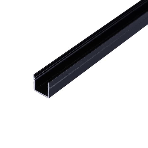 Профіль для LED-стрічки,COMPACT НАКЛАДНИЙ, L = 3 м, алюміній, чорний