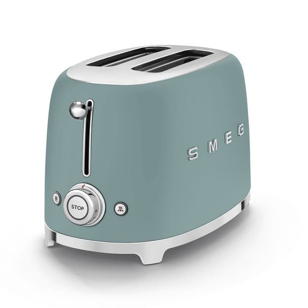 Тостер електричний TSF01EGMEU смарагдово-зелений матовий Smeg (50'S RETRO STYLE)