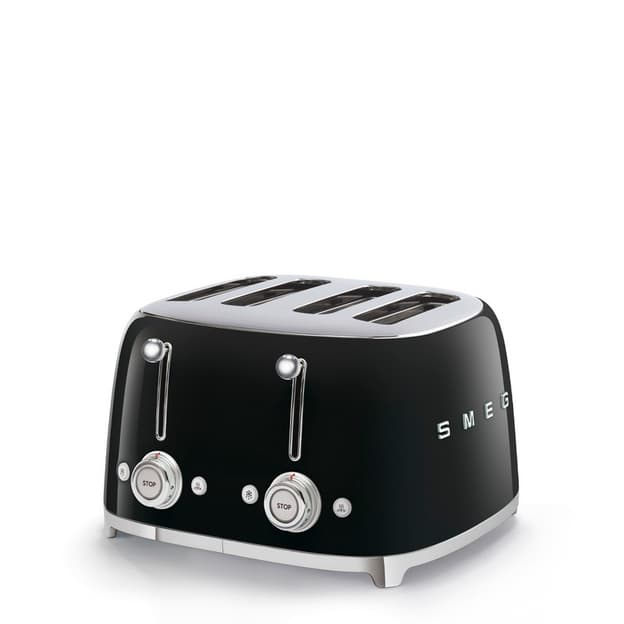 Тостер електричний TSF03BLEU чорний Smeg (50'S RETRO STYLE)