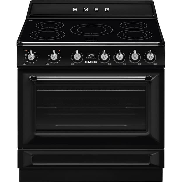 Варильний центр TR90IPBL 90 см чорний Smeg (VICTORIA)