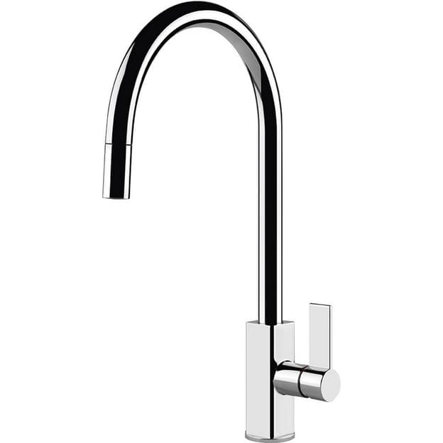Змішувач MRMG4DCR з виносним душем, хром Smeg (CLASSICA)