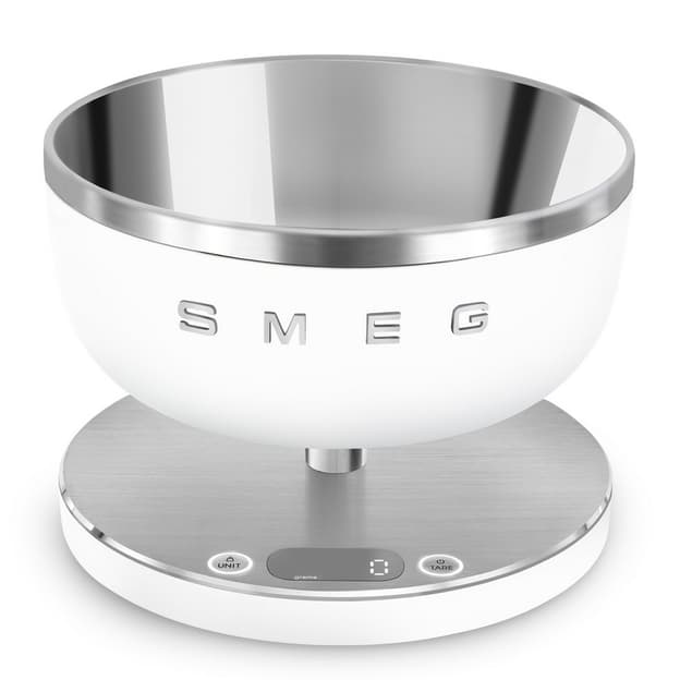 Кухонні ваги KSC01WHMWW цифрові, білий матовий Smeg (COLLEZIONE)