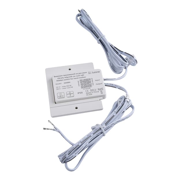 Прихований сенсорний вимикач на рух руки з димув. товщ. до 20 mm, 12V/24V, 60W / 120W