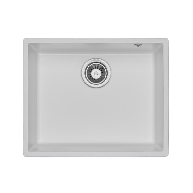 Мийка UNDER TOP L speckled white (606*456mm.) граніт Granado