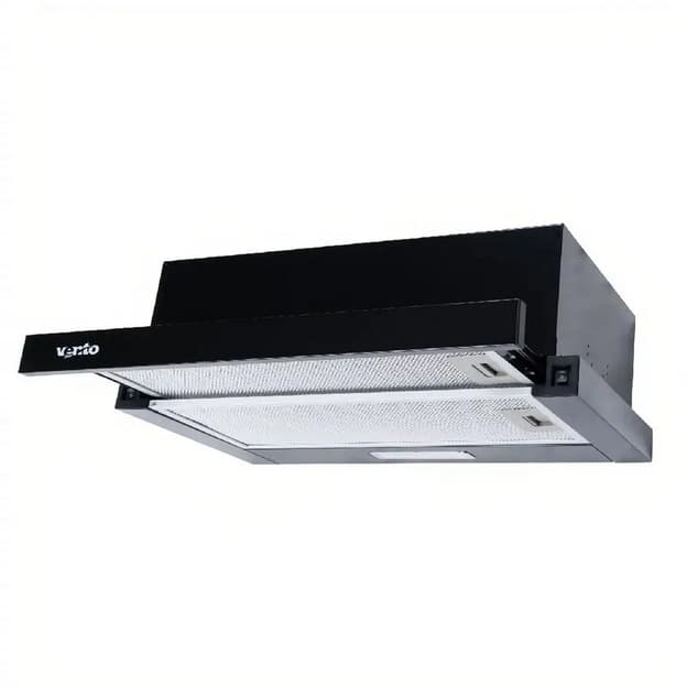Телескопічна витяжка GARDA 60 BK (1000) LED 2S VENTOLUX