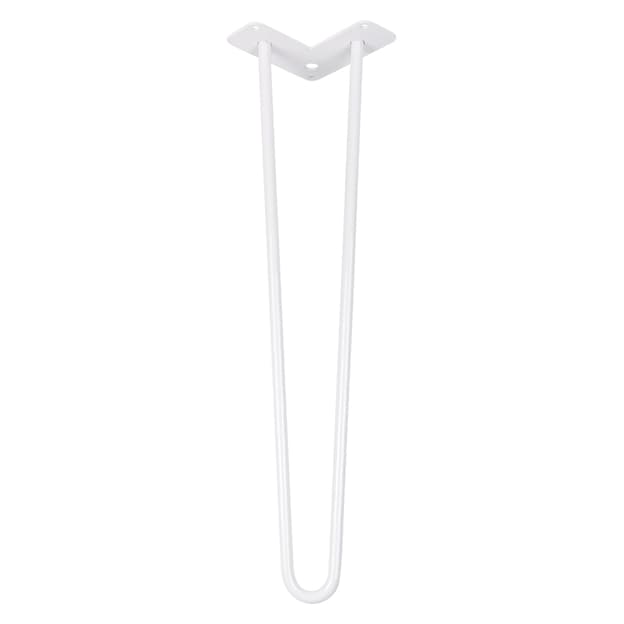 Ніжка меблева HAIRPIN Leg 2ROD Big h55см біла