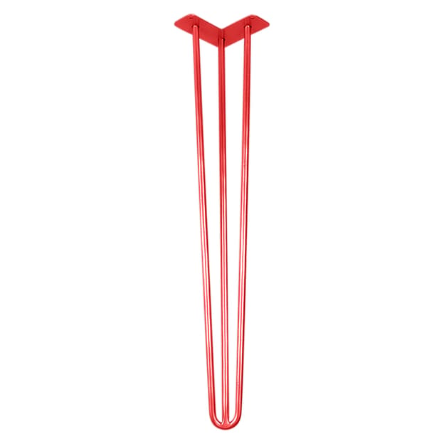 Ніжка меблева HAIRPIN Leg 3ROD Big h71см червона