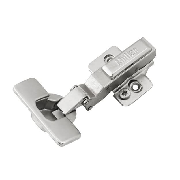 Петля Clip-On, -45°, угловая, с доводчиком, никель, 3D Muller Profi Line