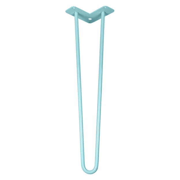 Ніжка меблева HAIRPIN Leg 2ROD Big h55см АЗУР (бірюзова)