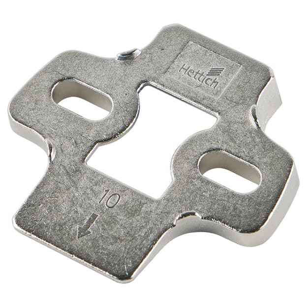 Клинообразная планка 10° для монтажных планок Sensys, цинк (9072534) Hettich