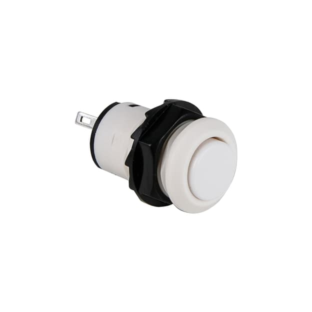 Вимикач кнопковий з фіксацією 220V/12V, 1,5А/3А, білий