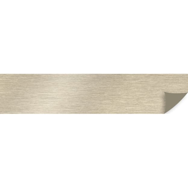 3553E Крайка ABS + AL MAGIC II Нержавіюча сталь (браш) Metalloptik 23х1мм (100 м.п.) REHAU