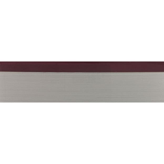 2768E Крайка ПММА Visions V-Nut Фіолетовий/Нержавійка 23х1,3мм (100 м.п.) REHAU