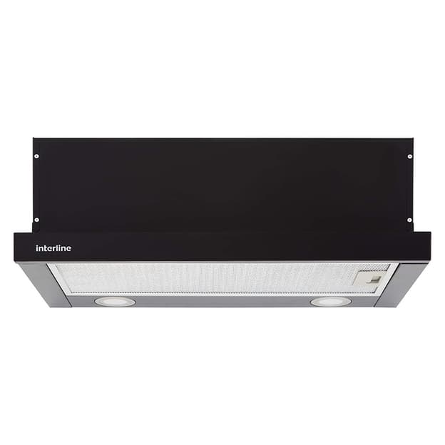 Вытяжка телескопическая SLIM BL A/60/2/T 600мм черная INTERLINE Вытяжка телескопическая SLIM BL A/60/2/T 600мм черная INTERLINE