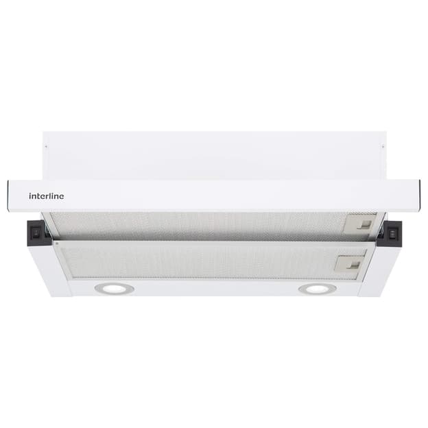 Вытяжка телескопическая DELI WH A/60/2/T 600мм белая INTERLINE Вытяжка телескопическая DELI WH A/60/2/T 600мм белая INTERLINE