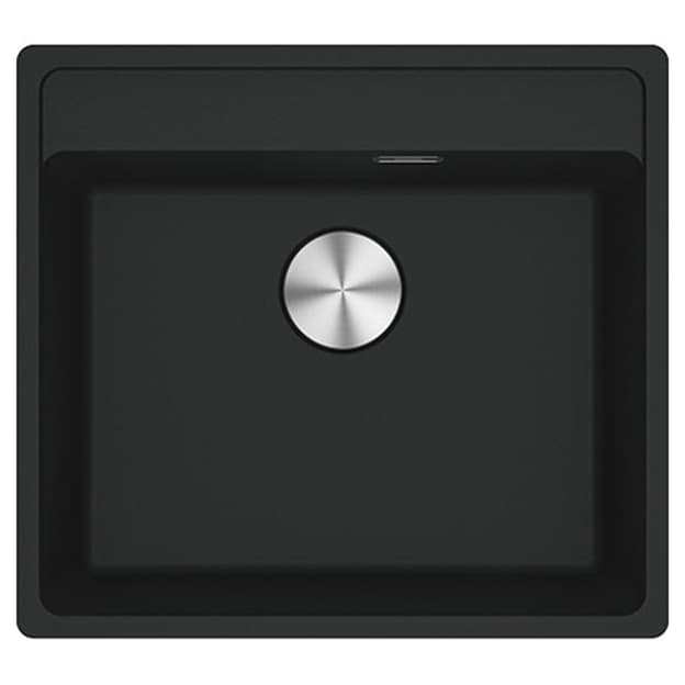Мойка с сифоном гранит MRG 610-52 TL черный матовый Franke (114.0668.819)