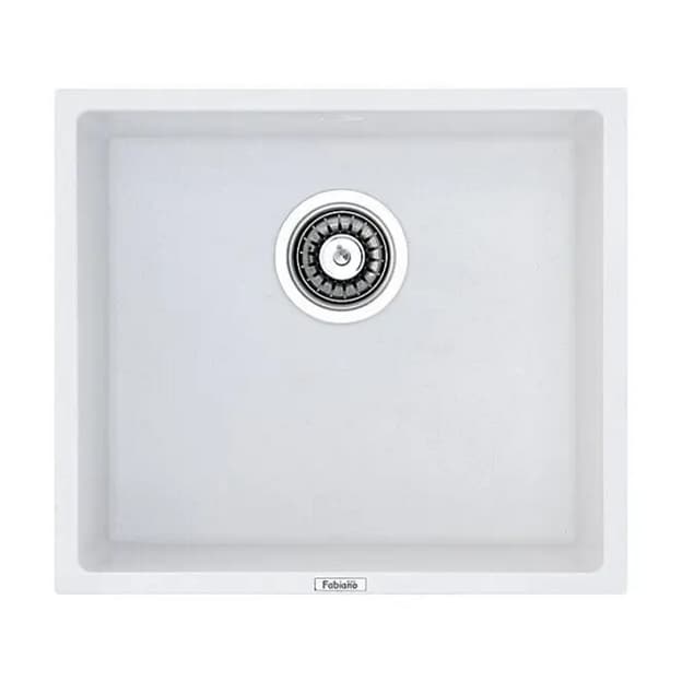 Мойка гранит Quadro 45x40 белый Fabiano Мойка гранит Quadro 45x40 белый Fabiano