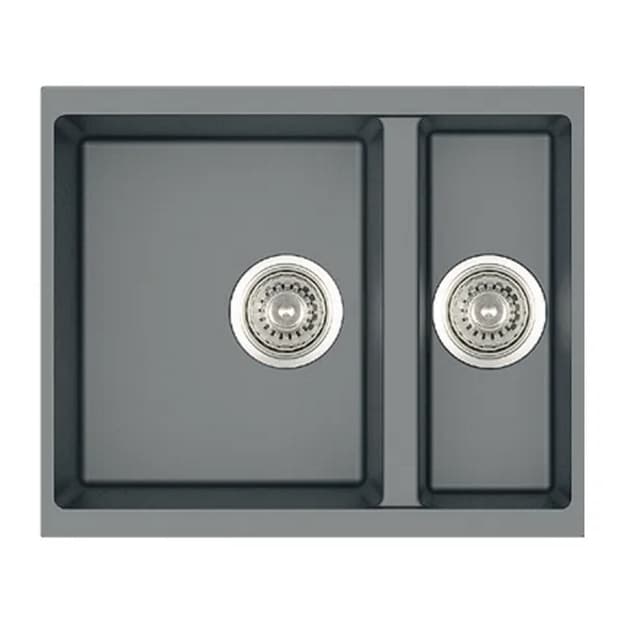 Мойка гранит Quadro 56x46x15 титаниум Fabiano