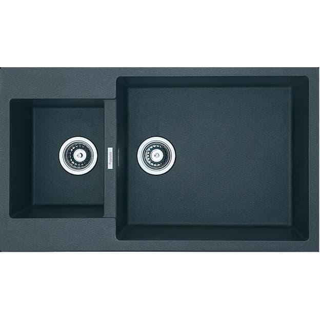 Мийка граніт Quadro 86x50x15 антрацит Fabiano