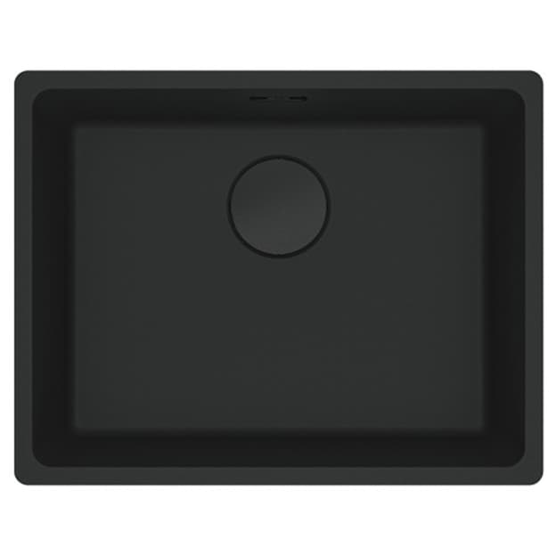 Мойка с сифоном гранит MRG 110-52 Black Edition черный матовый (мпс) Franke  (125.0699.228)