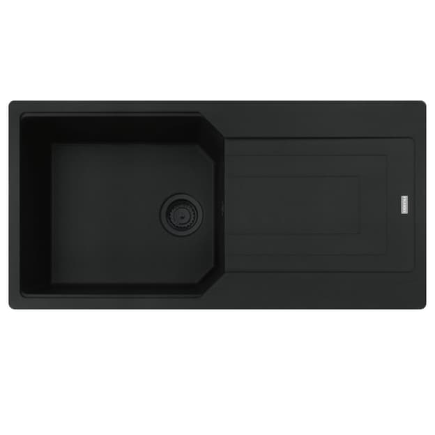 Мийка з сифоном граніт UBG 611-100 XL Black Edition чорний матовий Franke (114.0699.232)