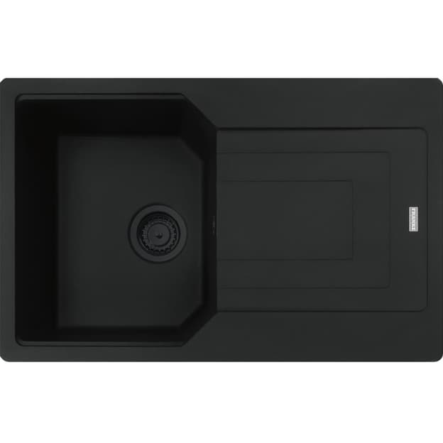 Мойка с сифоном гранит UBG 611-78 Black Edition черный матовый Franke (114.0699.234)