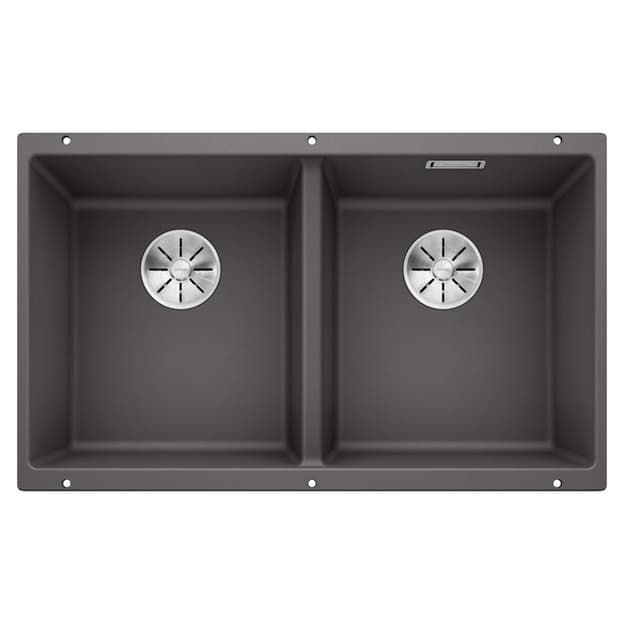 Мойка SUBLINE 350/350-U SILGRANIT (мпс.) темная скала BLANCO (523575)