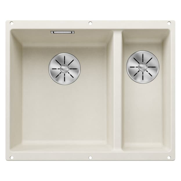 Мойка SUBLINE 340/160-U SILGRANIT (мпс.) нежный белый (чаша слева) BLANCO (527162) Мойка SUBLINE 340/160-U SILGRANIT (мпс.) нежный белый (чаша слева) BLANCO (527162)