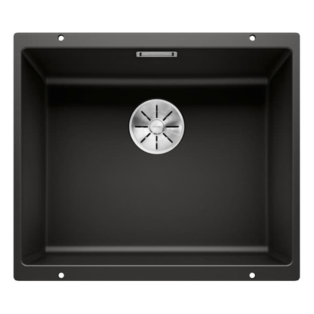 Мойка SUBLINE 500-U SILGRANIT (мпс.) черный BLANCO (525995)
