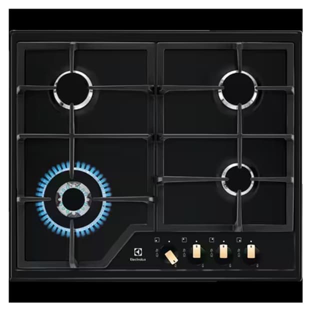 Варильна поверхня газова KGS6436RK 60см чорний матовий Electrolux