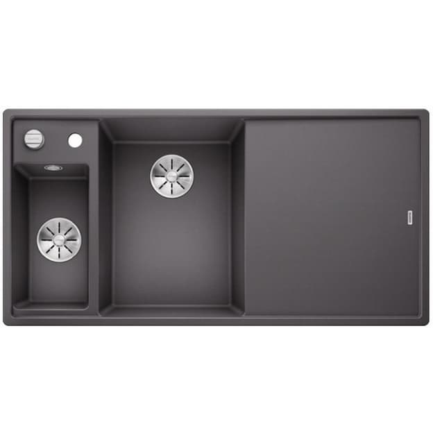 Мийка AXIA III 6 S SILGRANIT (мпс./врізна) темна скеля столик для обробки ясен (чаша зліва) BLANCO (524644) Мийка AXIA III 6 S SILGRANIT (мпс./врізна) темна скеля столик для обробки ясен (чаша зліва) BLANCO (524644)
