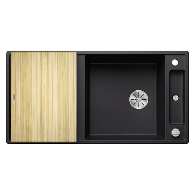 Мийка AXIA III XL 6 S SILGRANIT (мпс./врізна) чорний, столик для обробки ясен BLANCO (525858) Мийка AXIA III XL 6 S SILGRANIT (мпс./врізна) чорний, столик для обробки ясен BLANCO (525858)