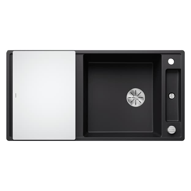 Мийка AXIA III XL 6 S SILGRANIT (мпс./врізна) чорний, дошка скло BLANCO (525857) Мийка AXIA III XL 6 S SILGRANIT (мпс./врізна) чорний, дошка скло BLANCO (525857)