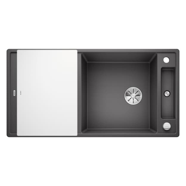 Мойка AXIA III XL 6 S SILGRANIT (мпс./врезная) темная скала, доска стекло BLANCO (523511)