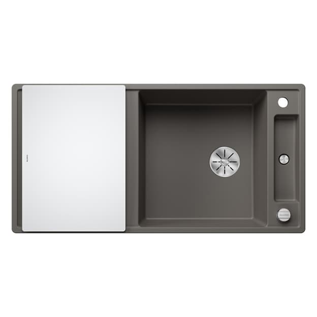 Мойка AXIA III XL 6 S SILGRANIT (мпс./врезная) вулканический серый, доска стекло BLANCO (527234)