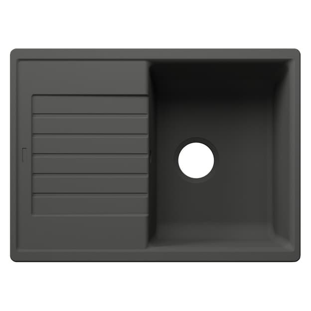 Мийка ZIA 45 S Compact SILGRANIT (мпс./врізна) вулканічний сірий BLANCO (527380)