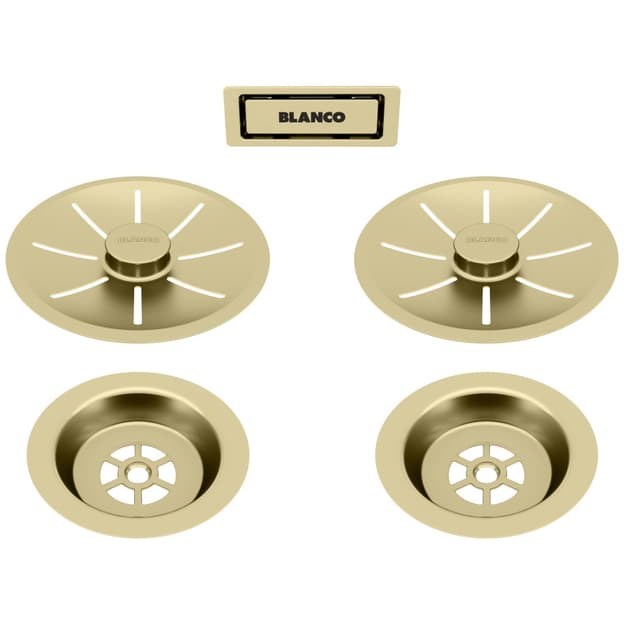 Набор декоративных элементов C-overflow и InFino в цвете satin gold (две чаши) BLANCO (203477)