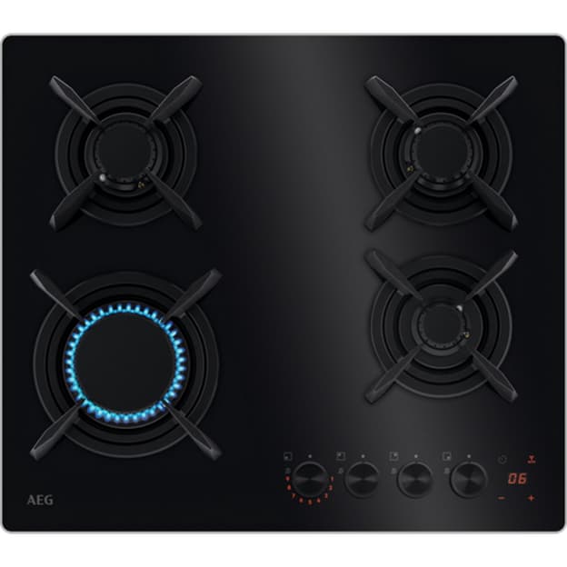 Газовая поверхность HKB64453NB Hob2Hood AEG Газовая поверхность HKB64453NB Hob2Hood AEG